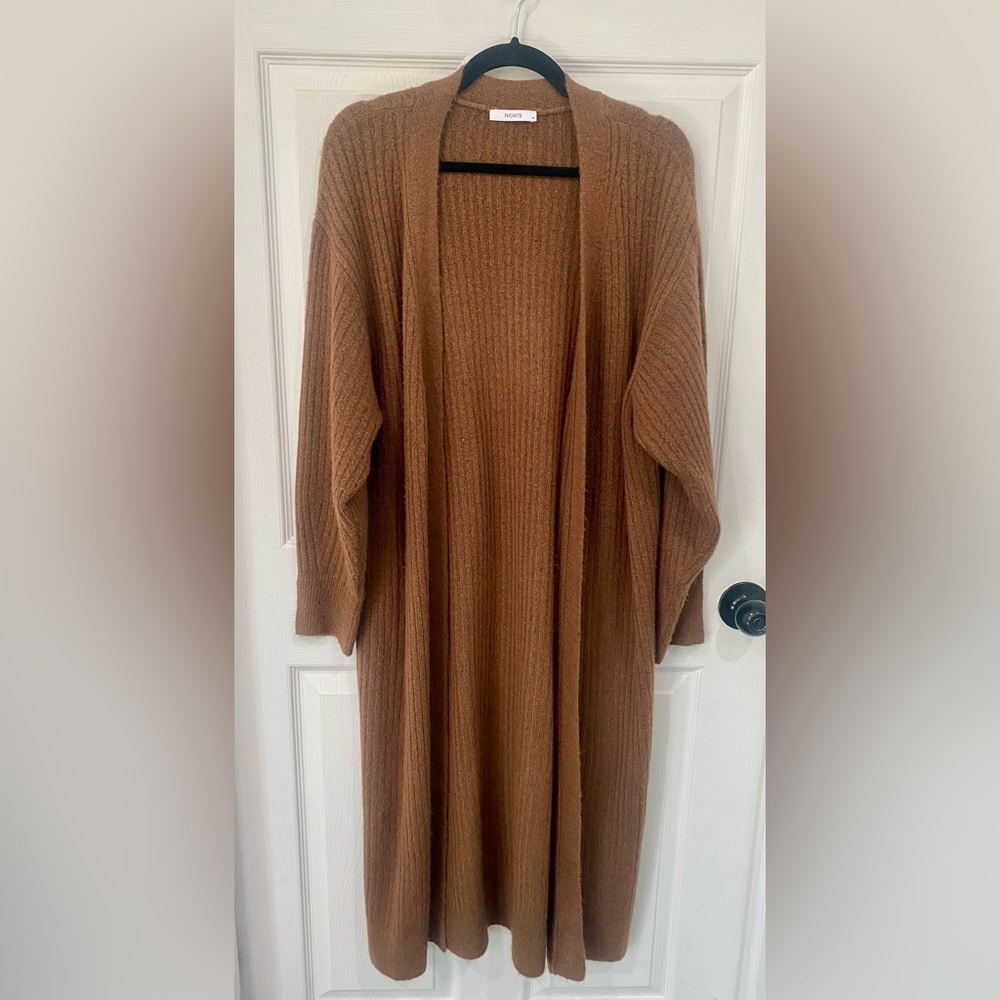 Ricki's Cozy Tan Cardigan Sweater